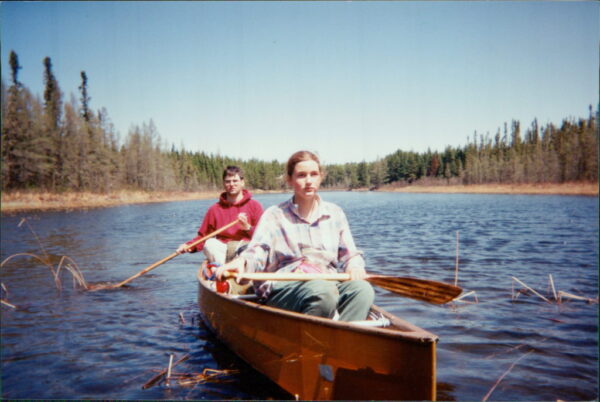 Another canoe trip on a remote lake with my favorite little sister.